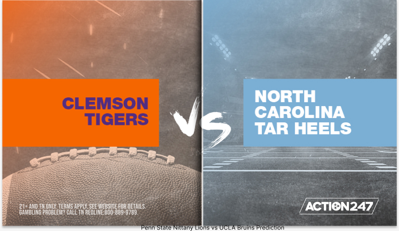 Clemson Tigers vs North Carolina Tar Heels NCAAF Betting Prediction